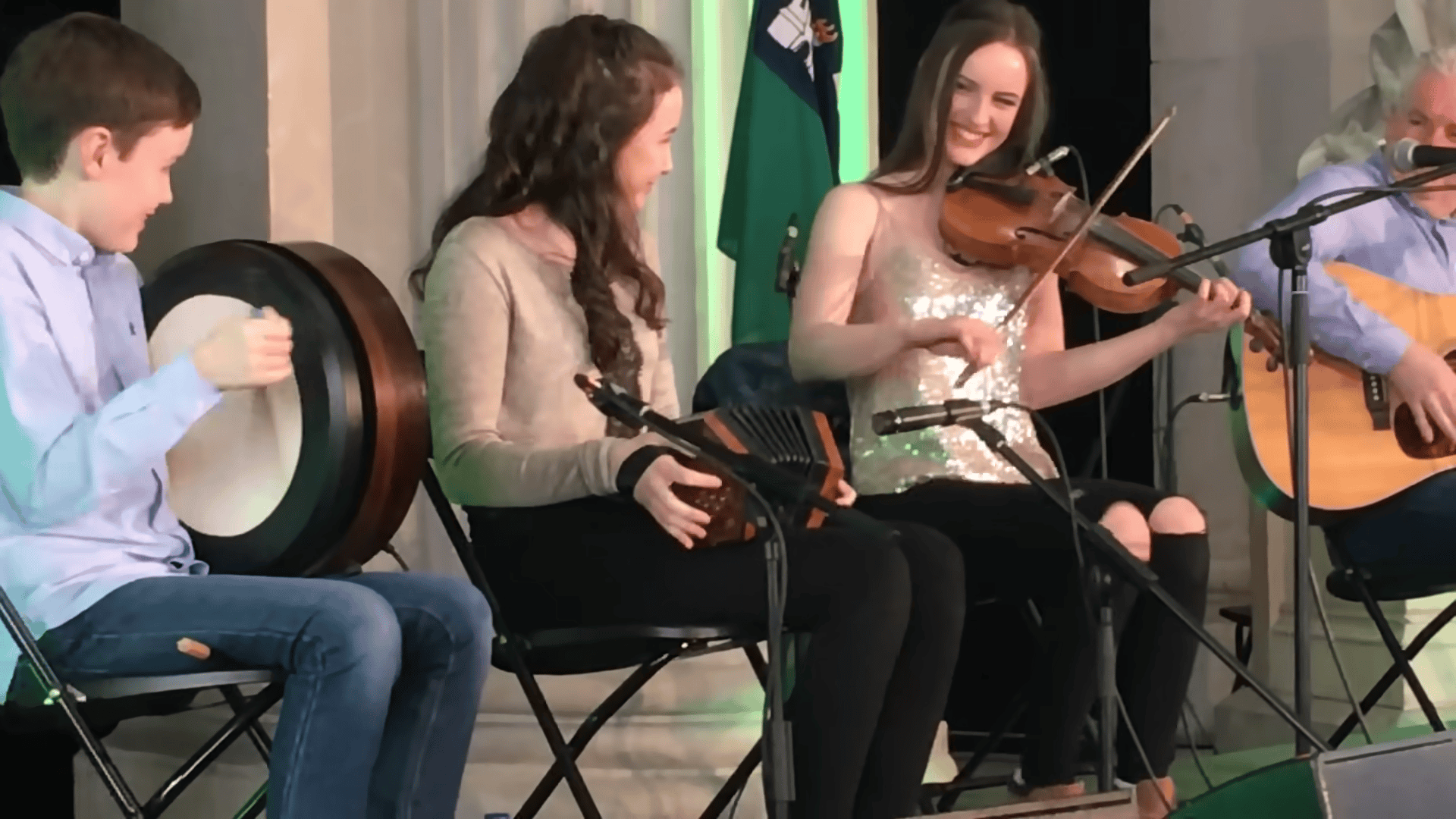 The Maguires Light Up Temple Bar Tradfest 2017 with Young Seán’s Bodhrán Brilliance