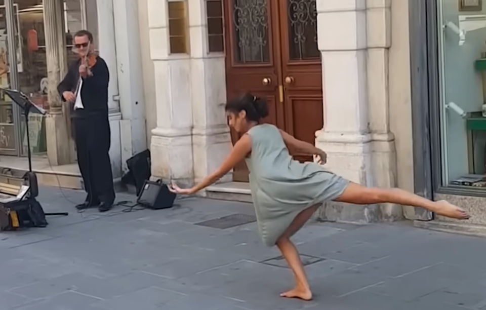 She Was Just Visiting With Her Family, Then She Heard This Violin