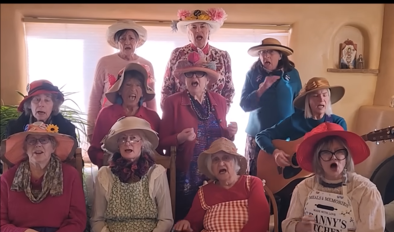 Santa Fe Raging Grannies’ Astonishing Twist on Hit the Road Jack